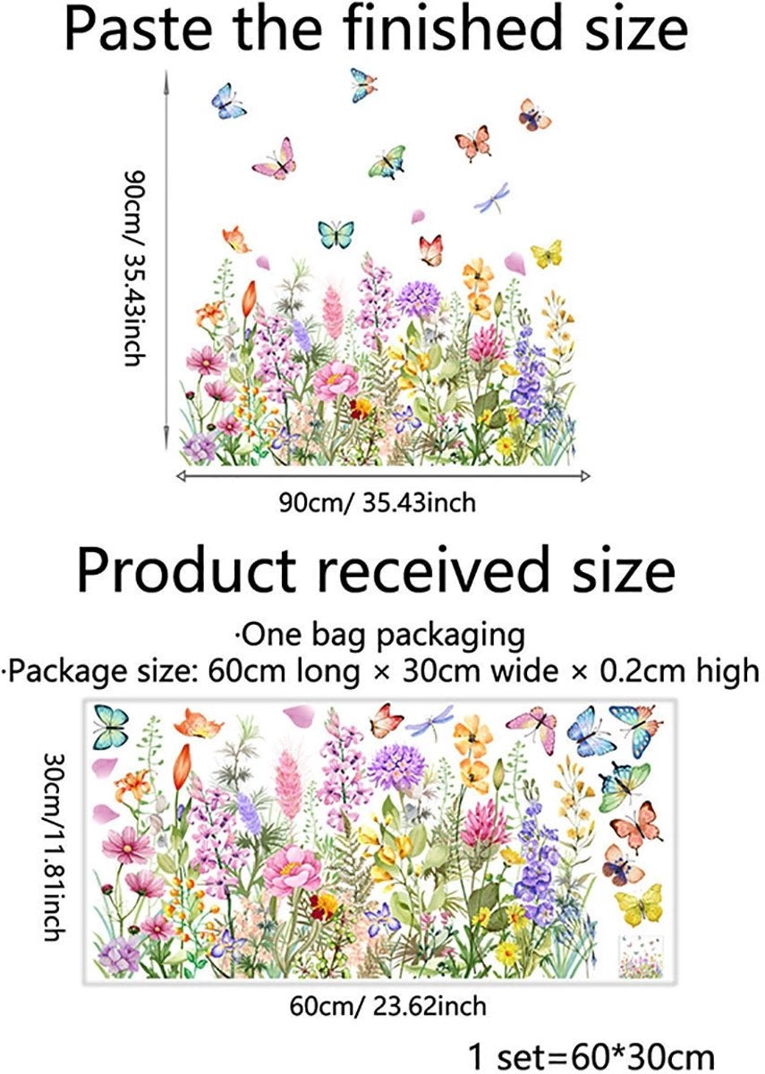 Adesivi Finestra Fiori Blu Primavera Estate Vetrofanie Adesivi Anticollisione per Fiore e Colibrì Giardino Fiore Adesivi Finestre Uccelli Vetrofanie Uccelli Adesivi Vetro Decorativi Fiori Farfalle