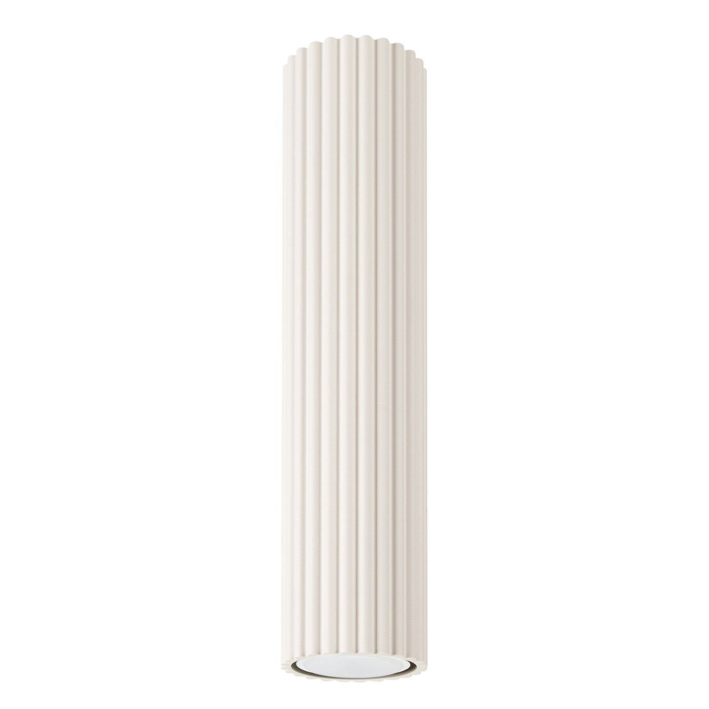 Reflektor sufitowy spot natynkowy Karbon okrągły beżowy 1xGU10x10W wym: 30 x 6,5 x 6,5 cm aluminium Sollux Lighting