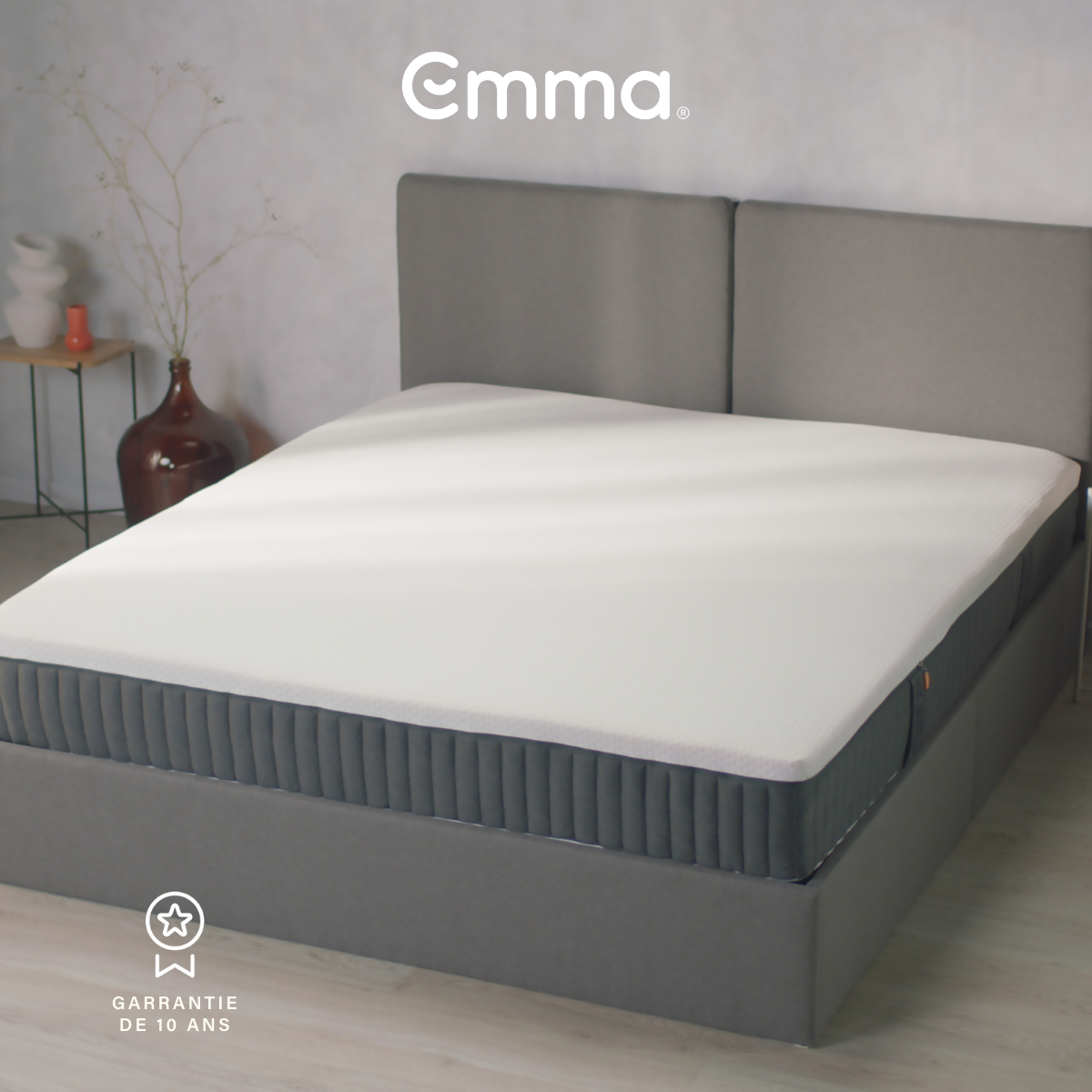 EMMA | Matelas Original version Hybride 160x200 | Mémoire de Forme + Ressorts | Dos Apaisé | Soutien Et Respirabilité | 25 cm - 4