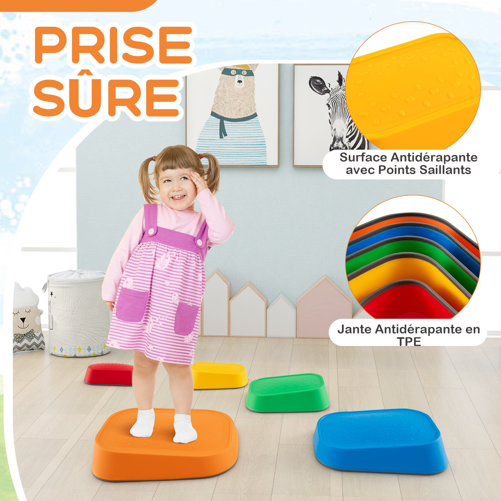 AIYAPLAY Baule Portagiochi Per Bambini Con Ruote Coperchio Ribaltabile Con Cerniera Di Sicurezza Design A Nuvola~21eqe0b99p001