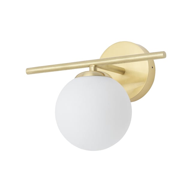 Kinkiet ścienny Aralia mosiądz-biały 1xG9x5W wym: 19 x 25 cm szkło IP44 Nowodvorski Lighting