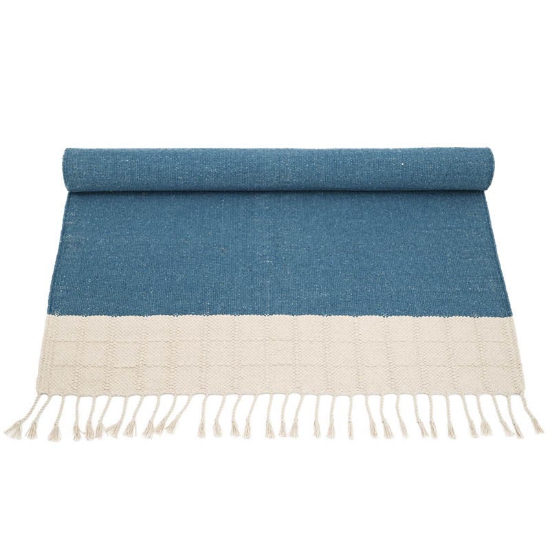 Tapis Contemporain Rectangle 100x150cm Lucia bleu colbert - 5