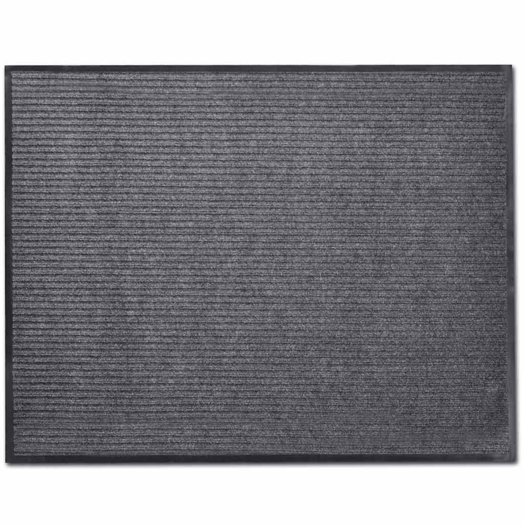 Wycieraczka, szara, 90x60 cm, PVC vidaXL