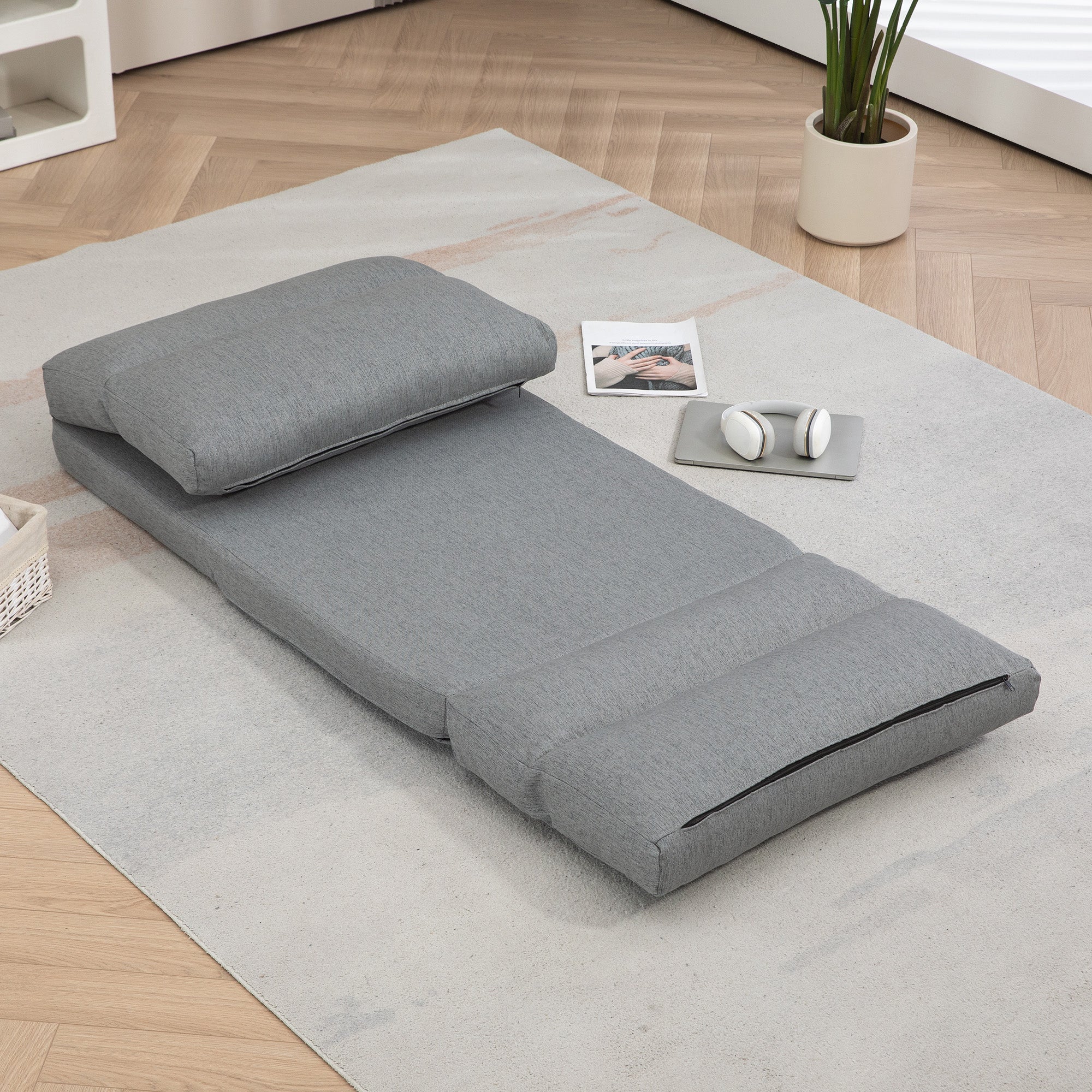 Fauteuil relax tissu 1 place HOMCOM - 7