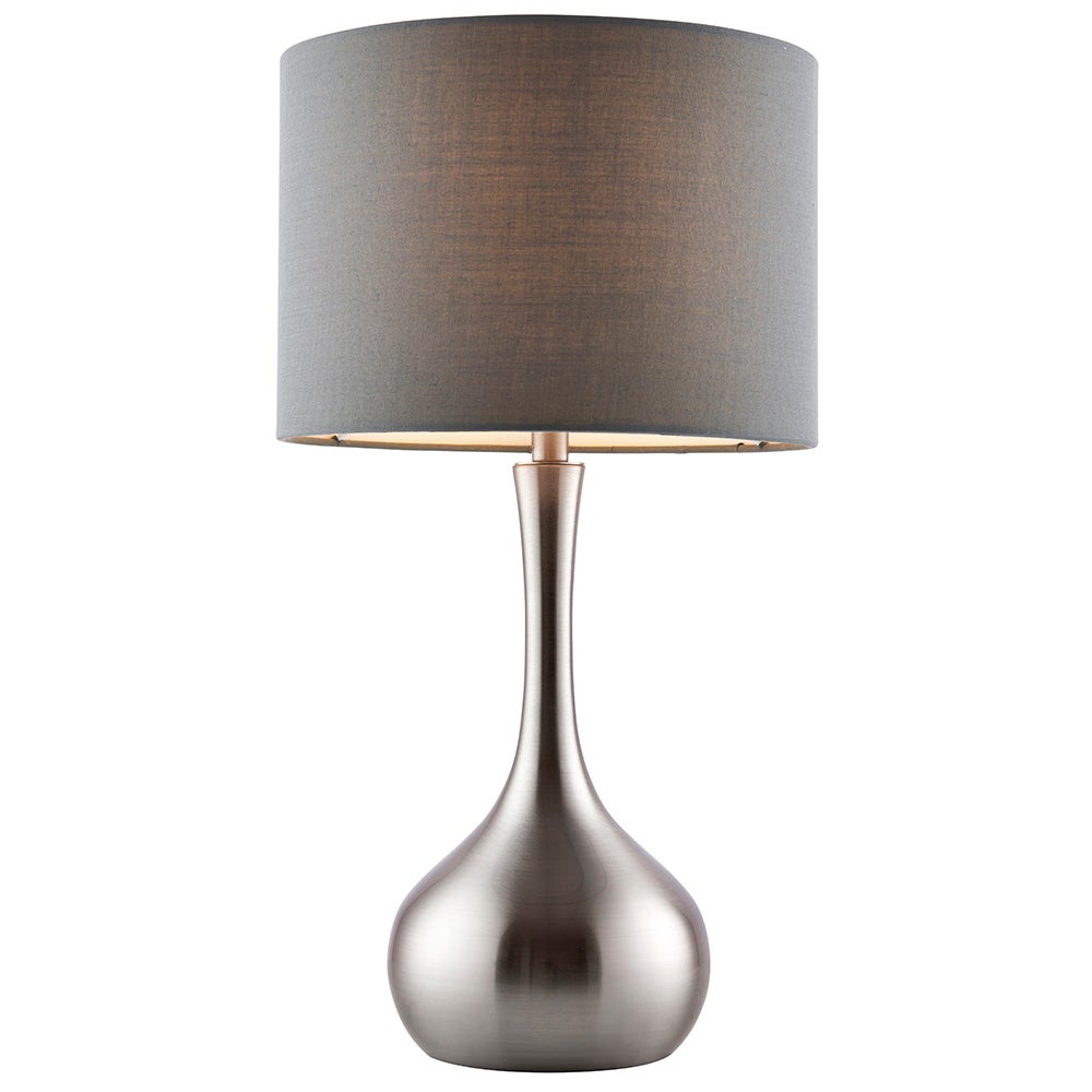 Lampa stołowa PICCADILLY satynowa niklowa 1xE14x15W metal wym:42x23x23cm IP20 Endon
