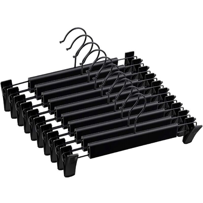 Design antiderapant din plastic și metal, 10 buc, agrafe pentru pantaloni, pentru fuste, blugi