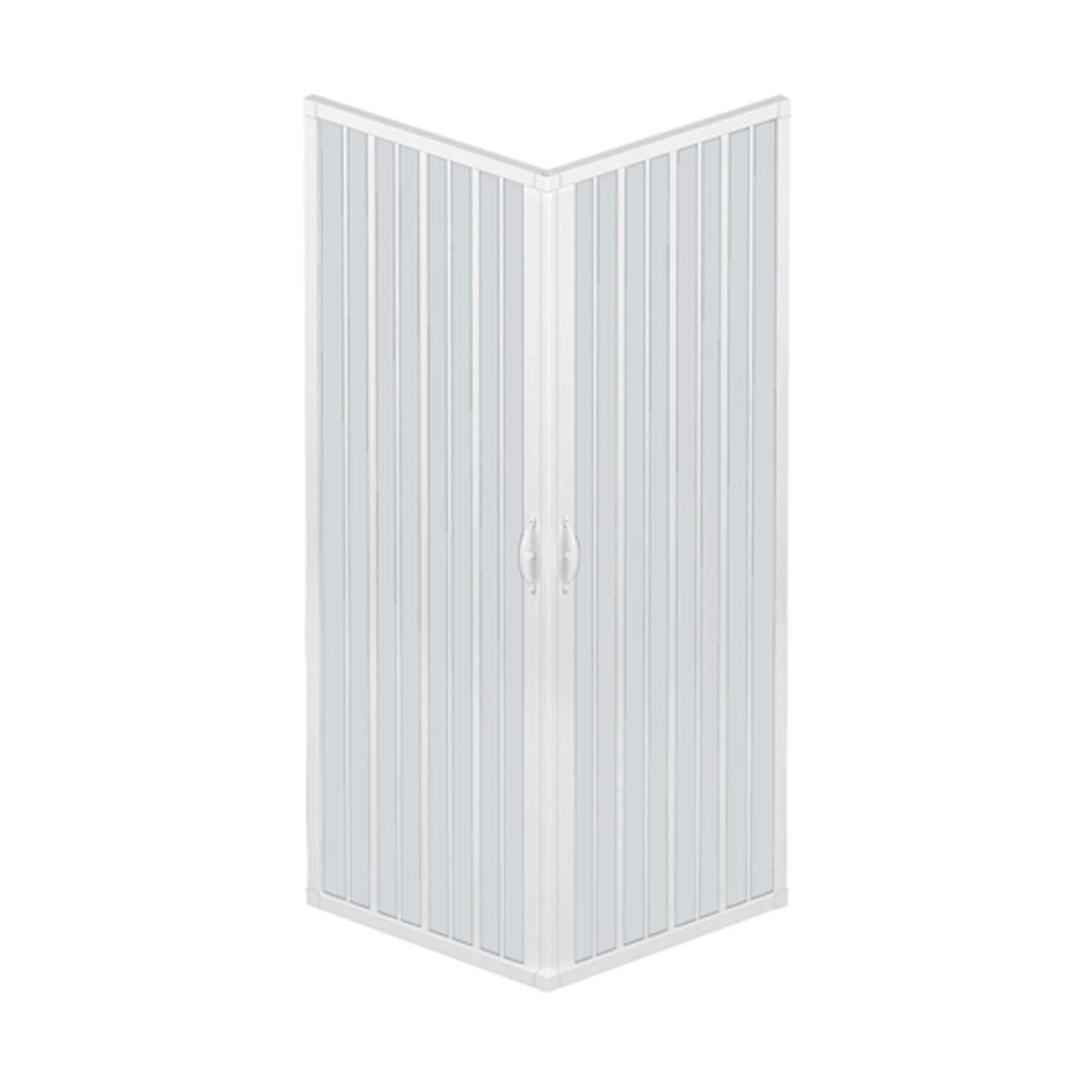 Mampara de Ducha 80x90 CM 185 de PVC mod. Acquario con apertura Central - 7