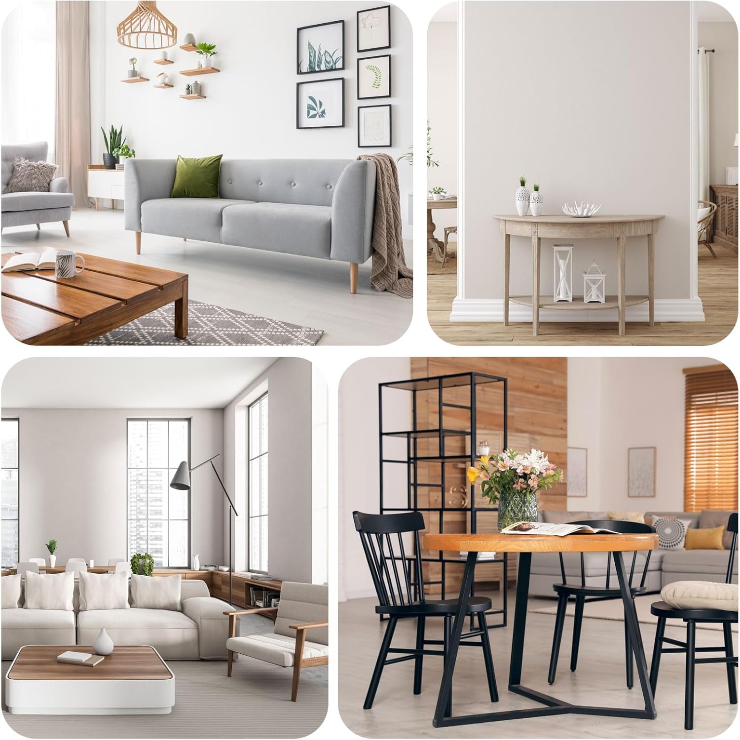 Tappetini scorrevoli per sedie, confezione da 3 tappetini scorrevoli autoadesivi per tappeti/mobili, rettangolari, 7 cm x 1,9 cm - 4