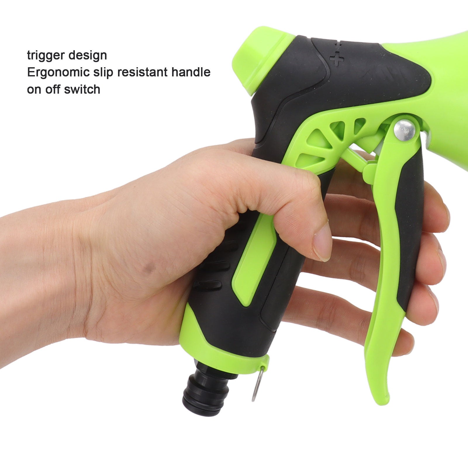 Buse de pulvérisation d'eau pour tuyau d'arrosage, 9 modes, antidérapante, pour arroser les plantes, laver la pelouse, les voitures et l'extérieur - 5