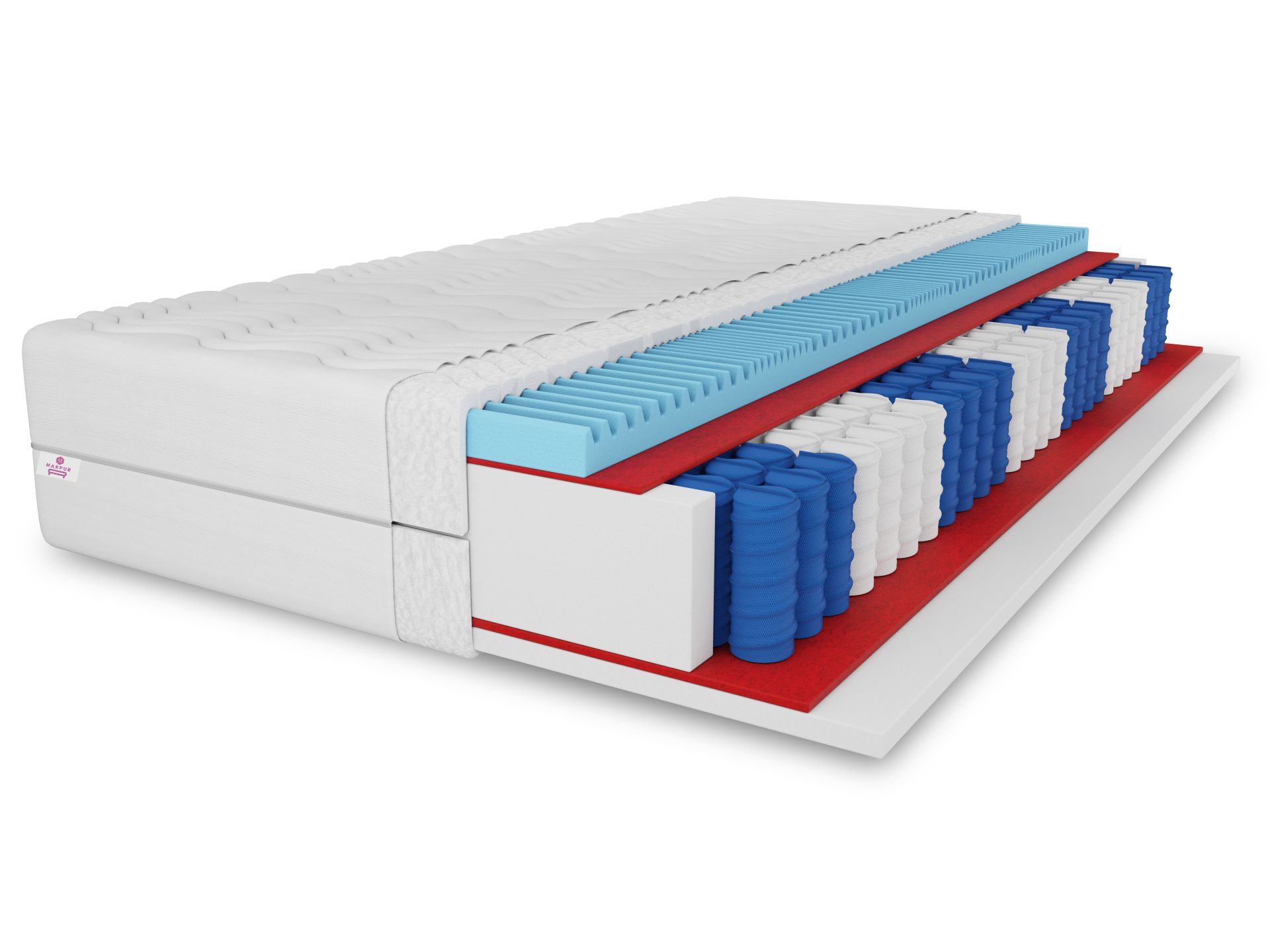 Materasso Dormidoro A Molle Insacchettate E Memory Fisso Singolo 80x200 Cm | Leroy Merlin - Foto 5