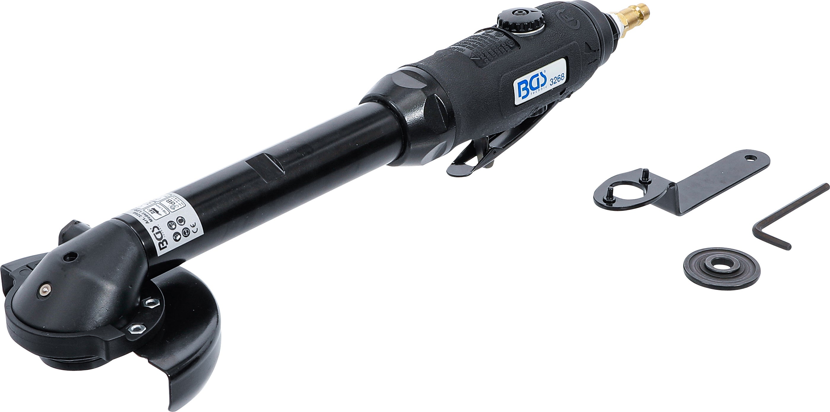 BGS Nóż do cięcia sprężonym powietrzem bardzo długi płaska głowica 376 mm - 3268