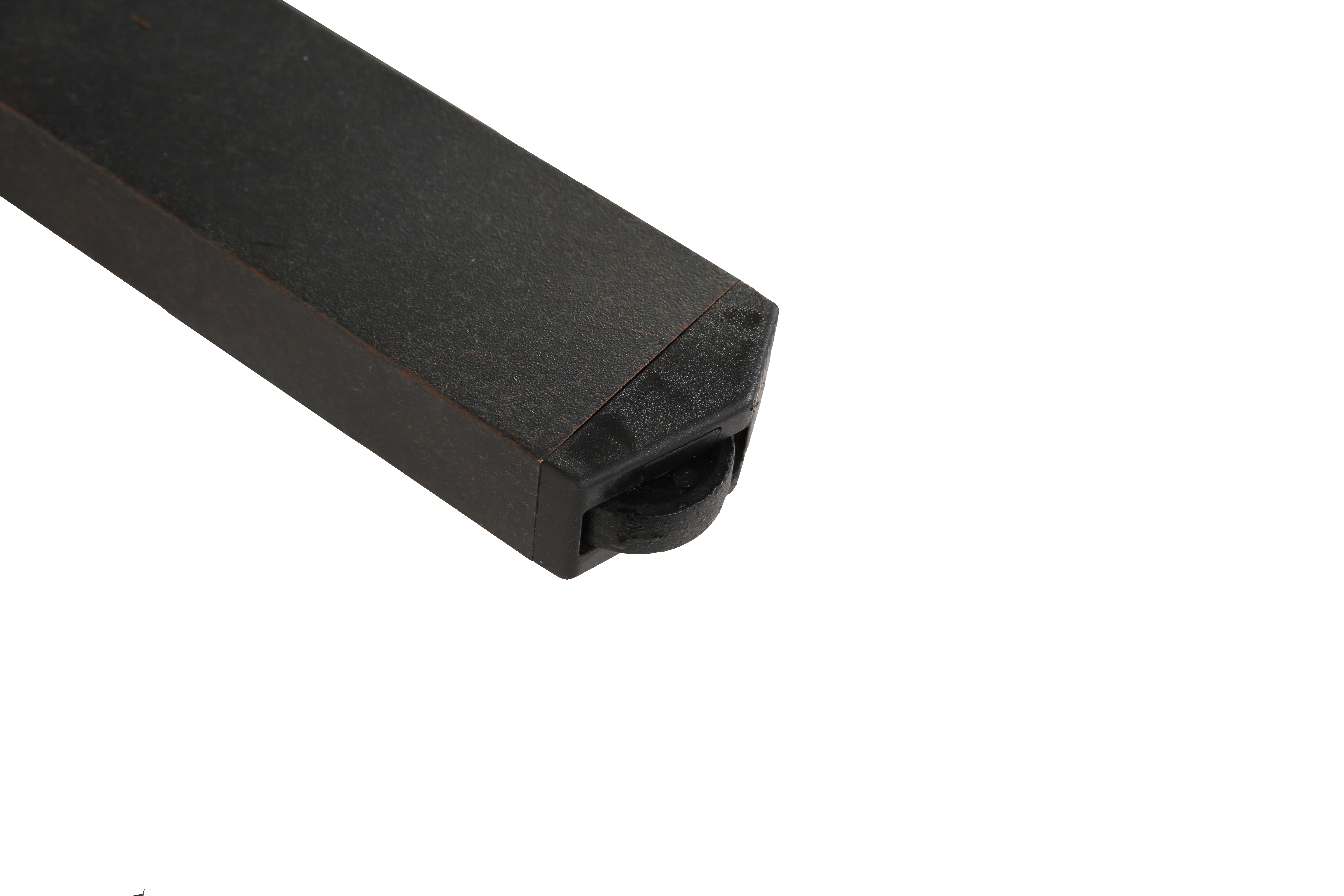 Table d'appoint carrée en aluminium pour terrasse, jardin, piscine, intérieur, facile d'entretien et résistante aux intempéries, marron foncé - 5