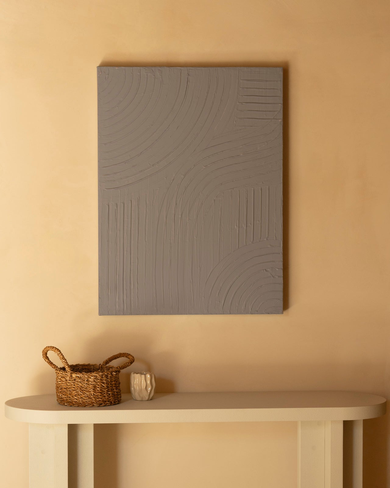 BESALÚ - Cuadro decorativo pintado artesanalmente al oleo sin marco 60x80cm - DECOWOOD - 3