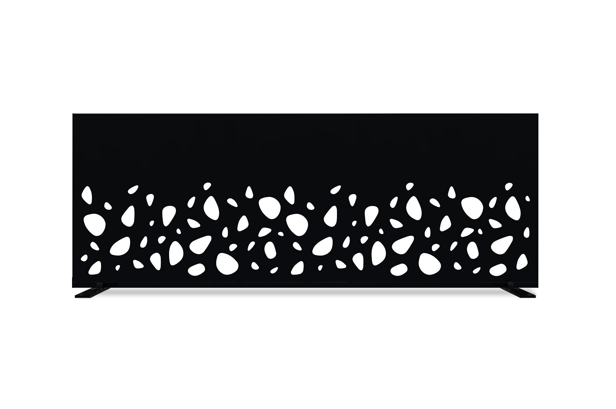 Lot de 2 panneaux décoratifs SUNNY Noir H.160cm motifs côté gauche - 8