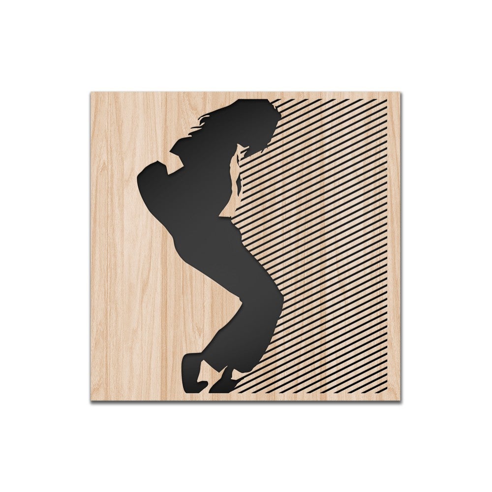 MOON WALK - Dekoracyjna farba wycinana laserowo z drewna kompozytowego i PCV, 60x60 cm