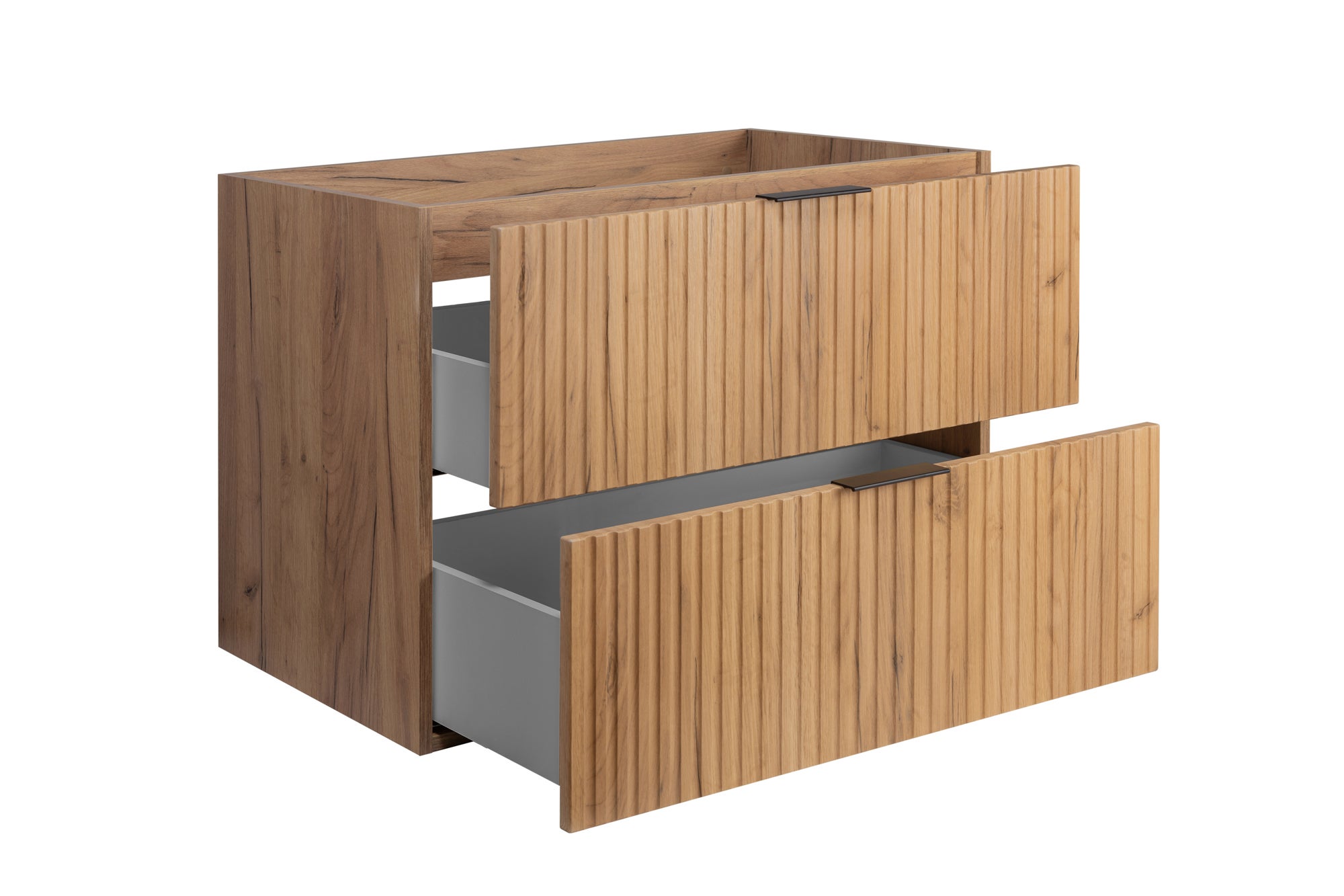 Meuble à suspendre FLOW couleur chêne avec le plan 80 cm - 5