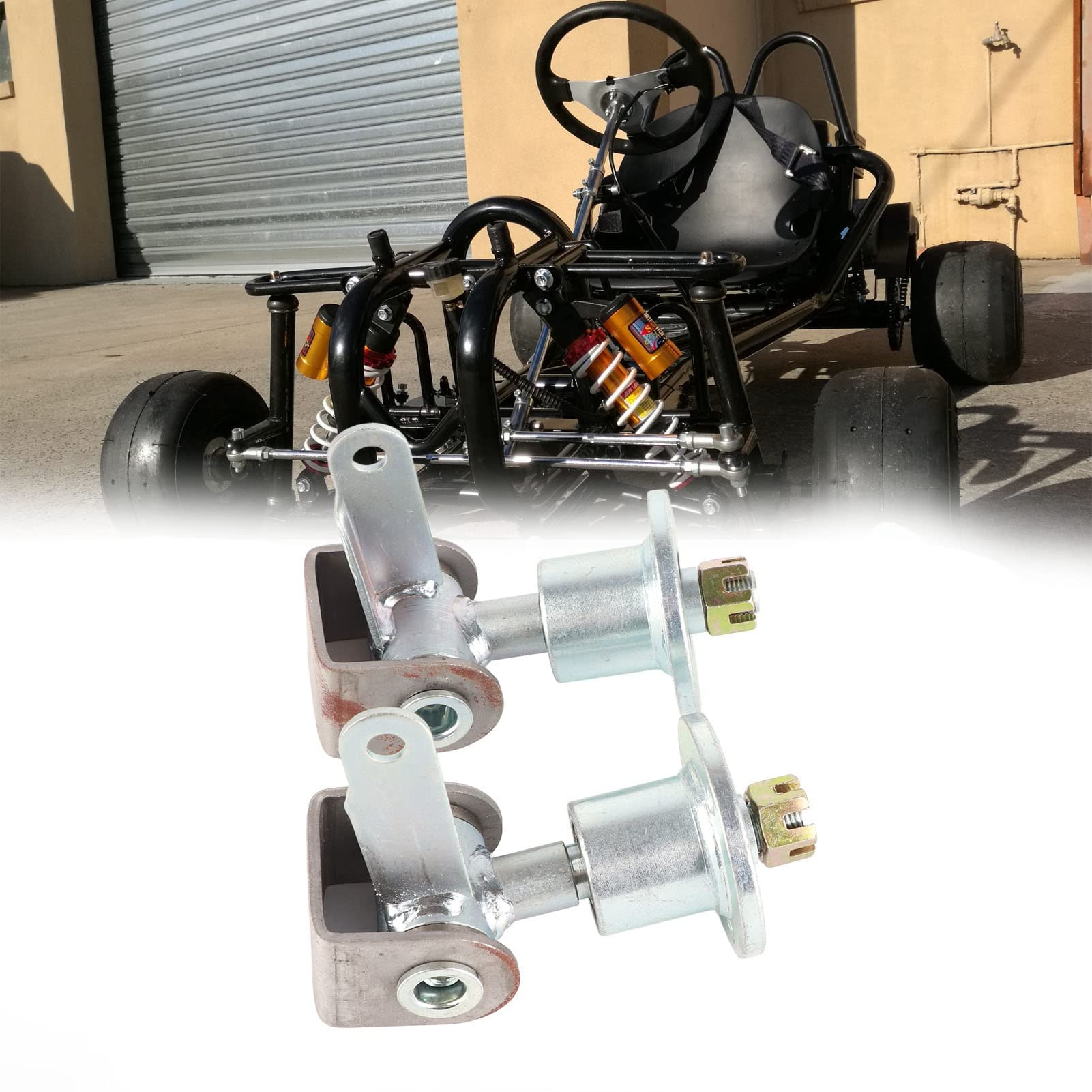GOOFIT 10mm Filettatura 7/8Moto Specchietto retrovisore Manubrio Supporto sostituzione per specchietto Morsetto Adattatore sostituzione per ATV 50cc 250cc Dirt Bike