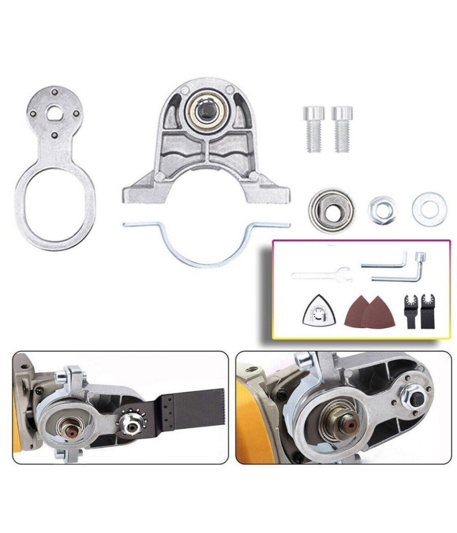 KIT CONVERSIONE DA SMERIGLIATRICE FLEX A UTENSILE OSCILLANTE MULTIFUNZ