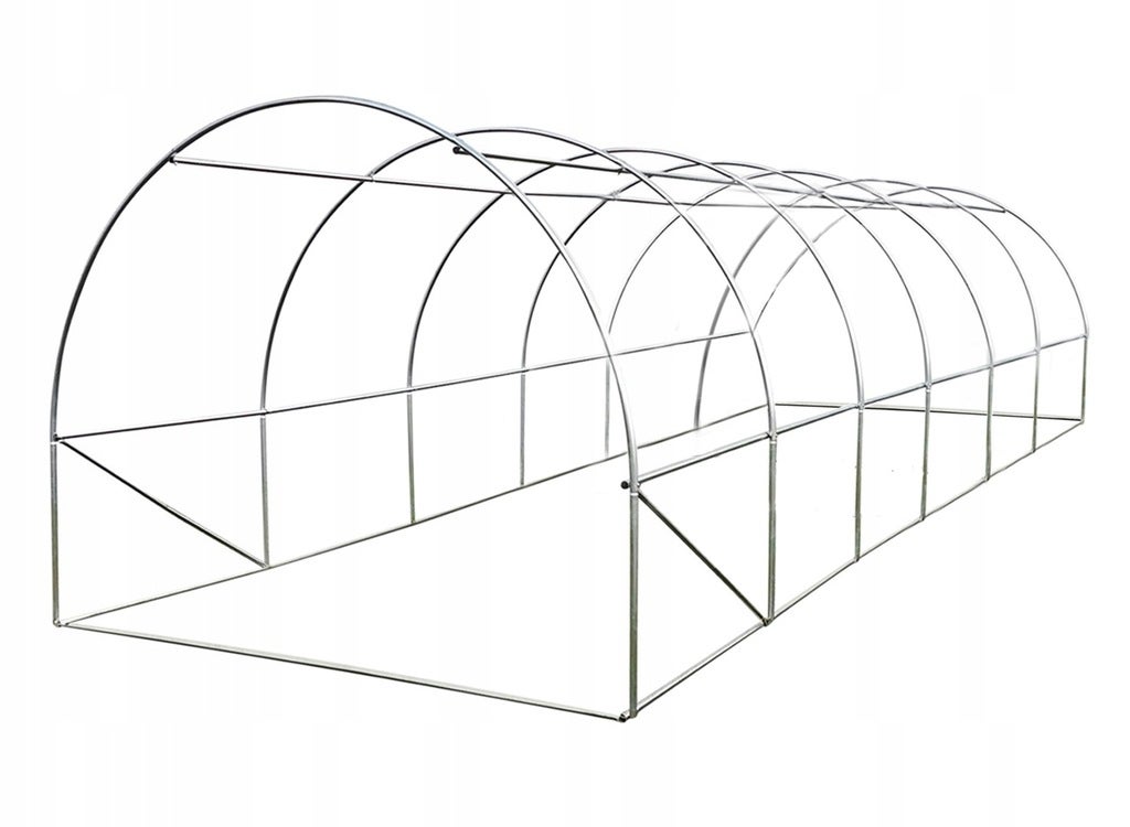 Duży tunel foliowy ogrodowy 6x3 szklarnia warzywa namiot XXL 18m2 biały UV4 - 5