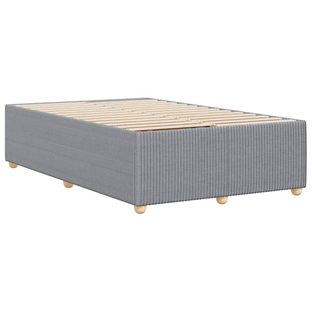 vidaXL Cadre de lit sans matelas gris clair 120x200 cm tissu - 5