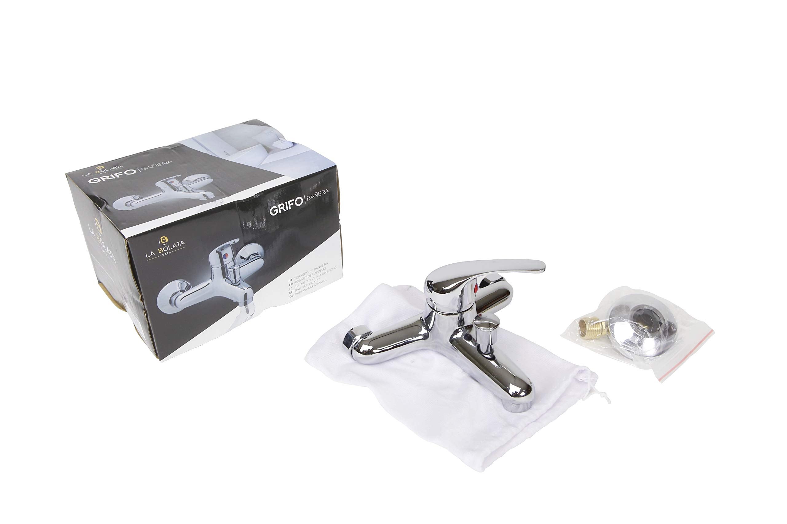 Grifo de Bañera Monomando Serie Atlántico con Desviador Grifo