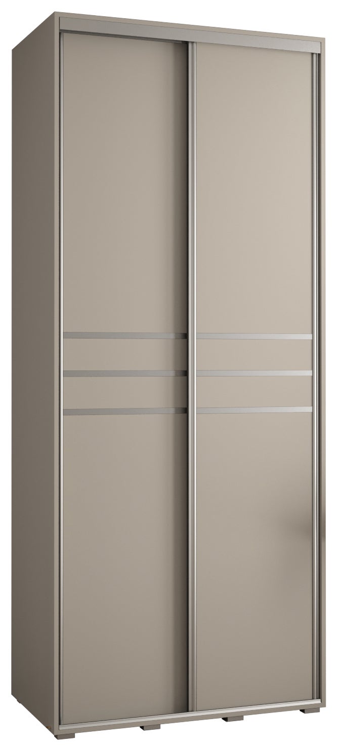 Szafa przesuwna wysoka Dakota 10 120 x 60 x 235,2 cm kaszmir + u. Srebrny - Abiks Meble