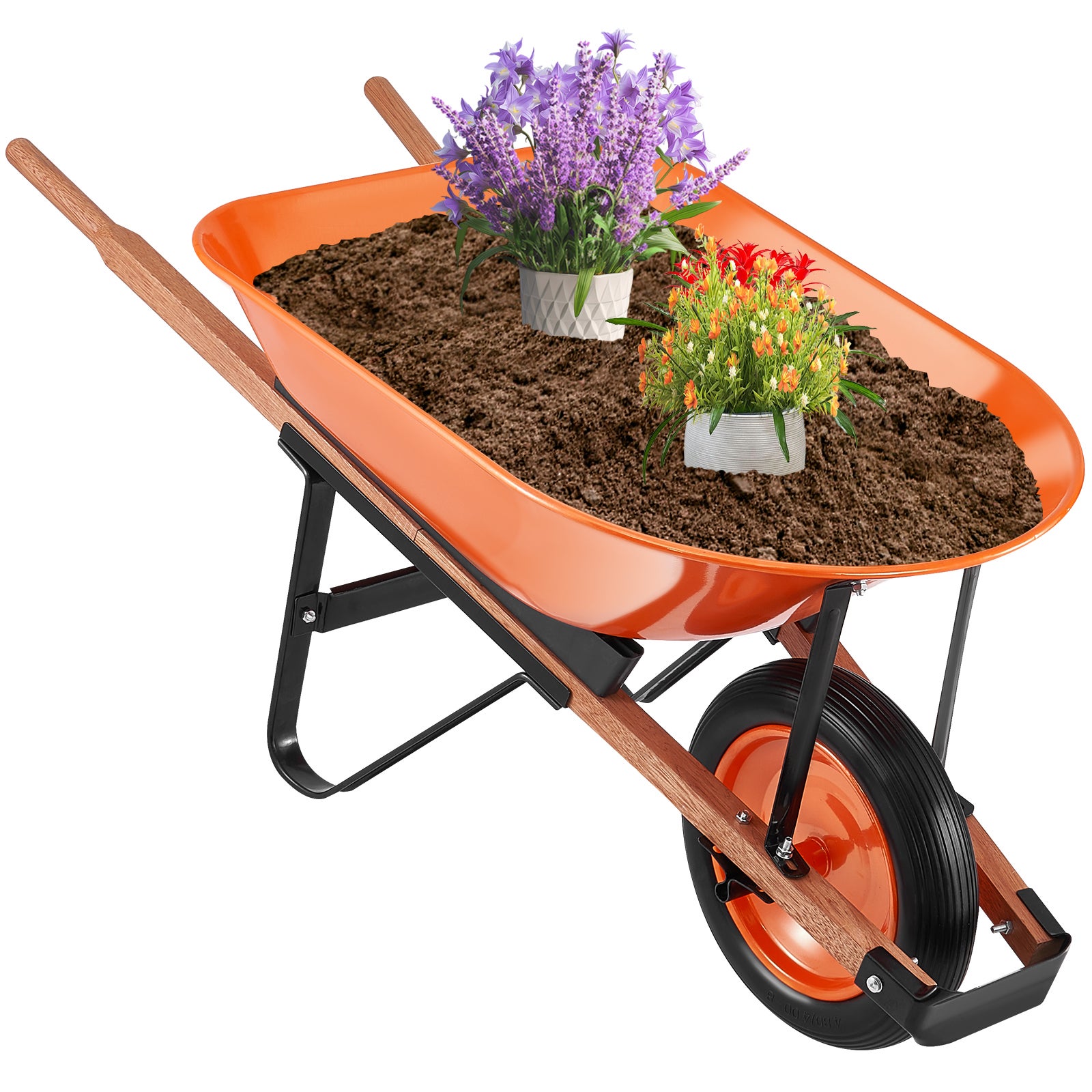 Taczka transportowa budowa taczki taczka pchana 120kg 140x62x58cm VEVOR