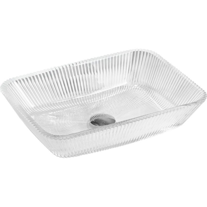 Mexen Tiva szklana umywalka nablatowa 46 x 33 cm, transparent - 24184600