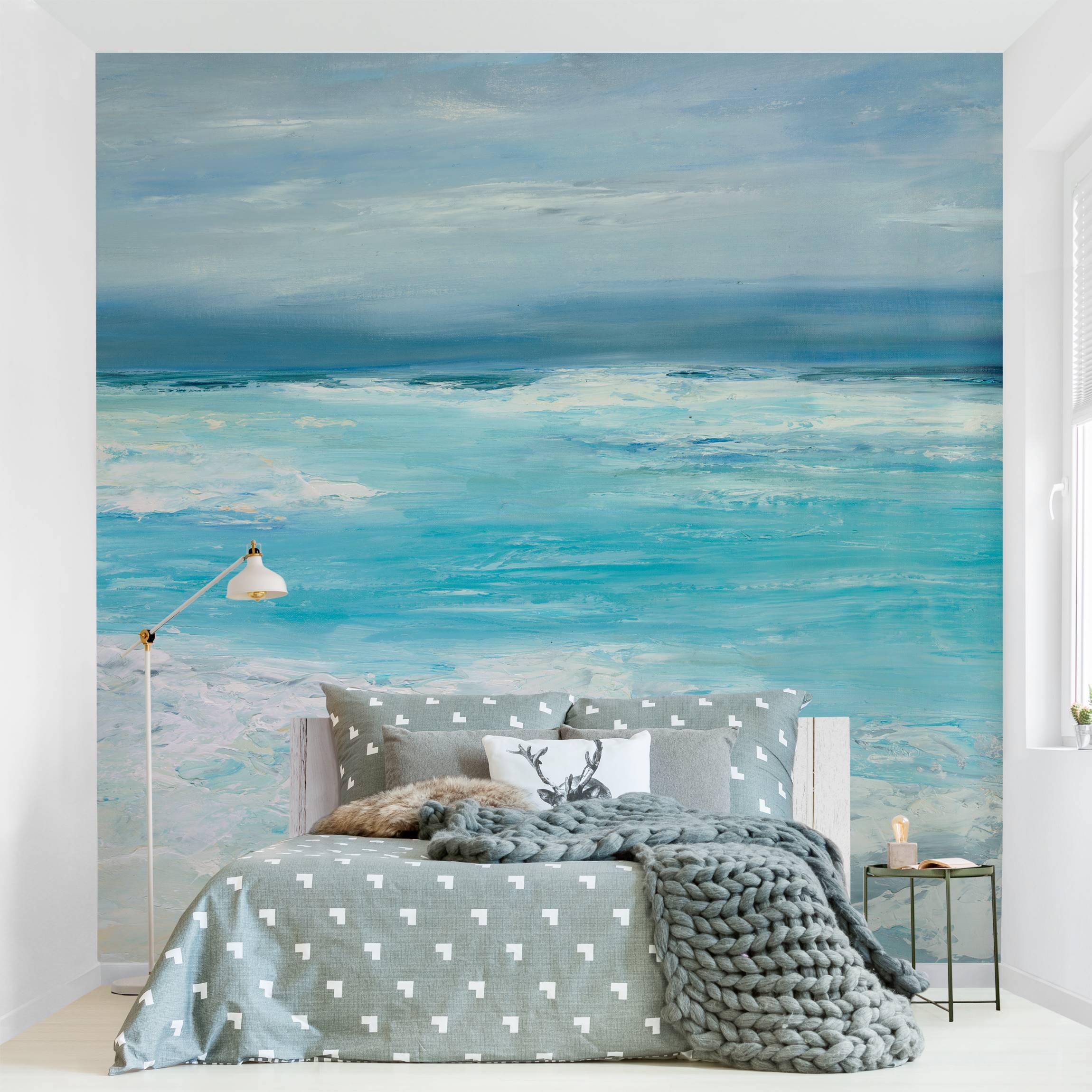 Papel pintado fotomural arte naturaleza playa mar 177 - salón dormitorio cocina pasillo - tnt 240 x 240 cm premium