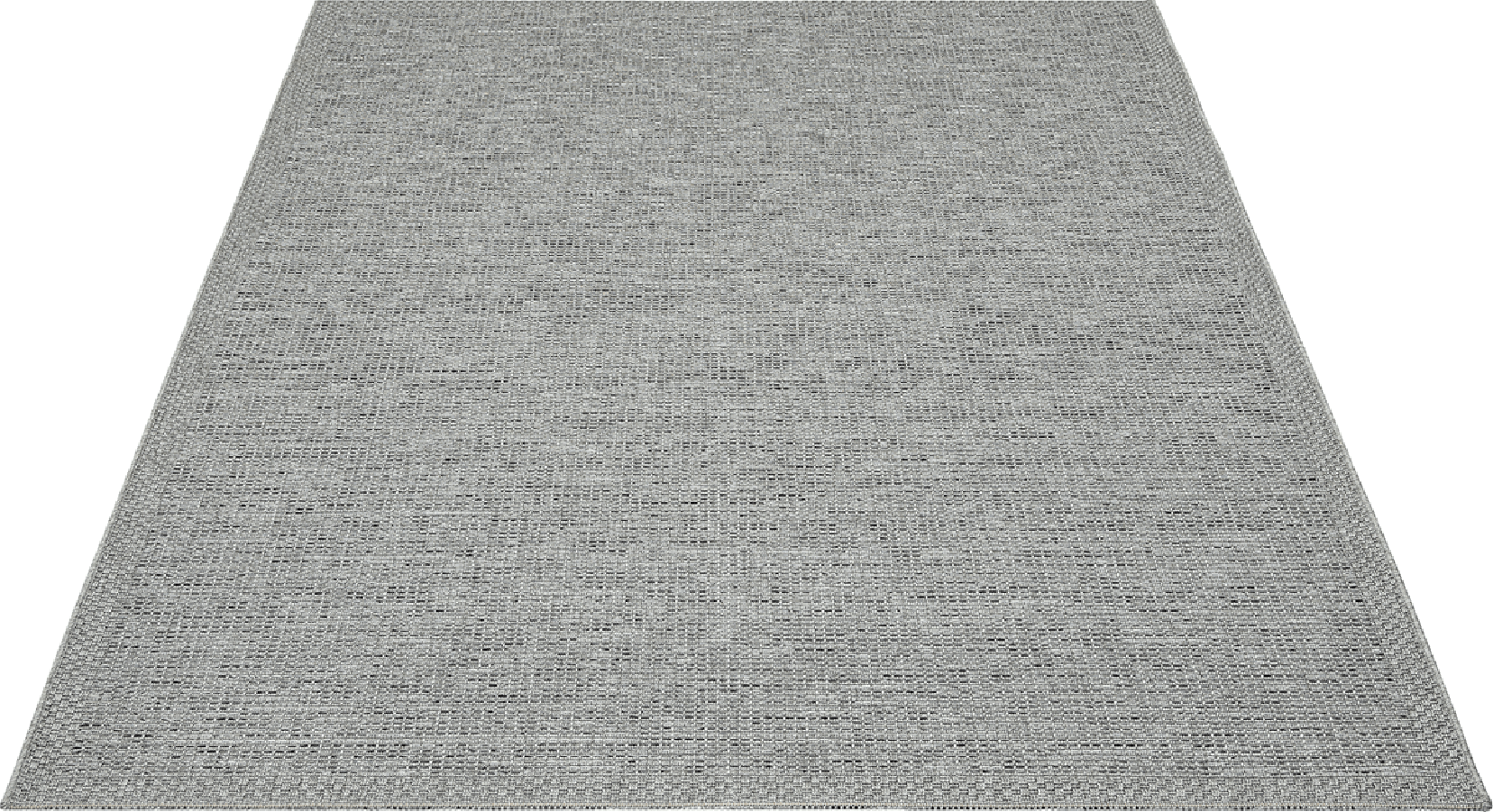 Tapis Calgary tissé plat extérieur design uni, Gris, 160 x 220 cm - 2