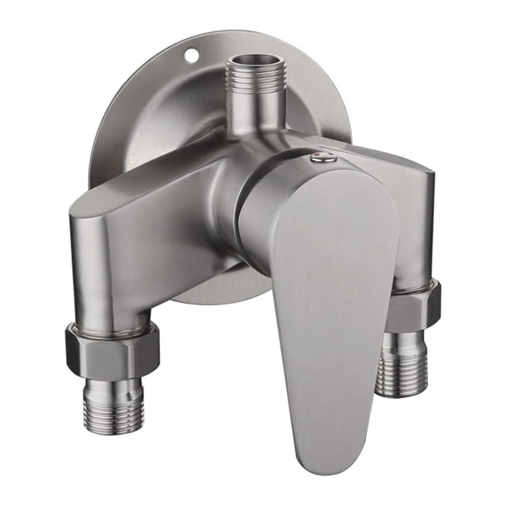 Bateria natryskowa ze stali nierdzewnej SUS 304 z zaworem sterującym ciepłą i zimną wodą, do montażu ściennego w łazience