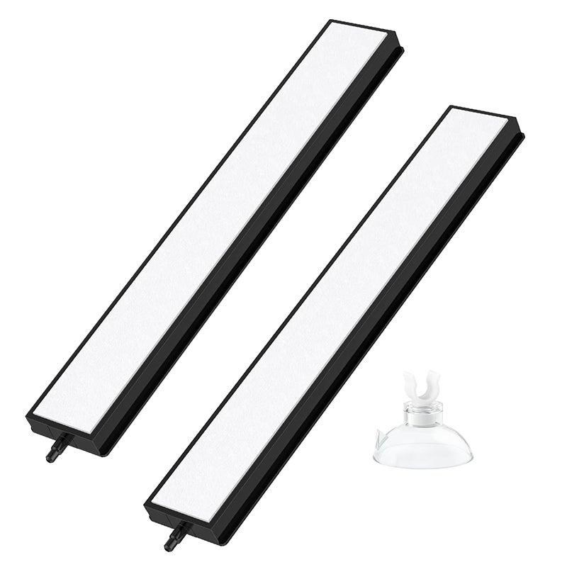 Cichy dyfuzor powietrza z przyssawką, do akwariów i zbiorników, 20 cm (opakowanie 2 szt.)