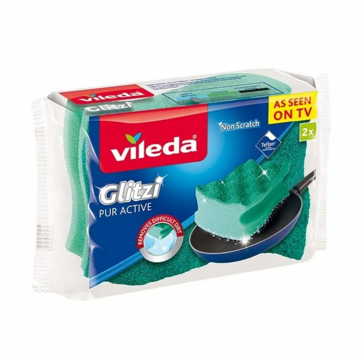 Spugna con abrasivo verde - Vileda Professional