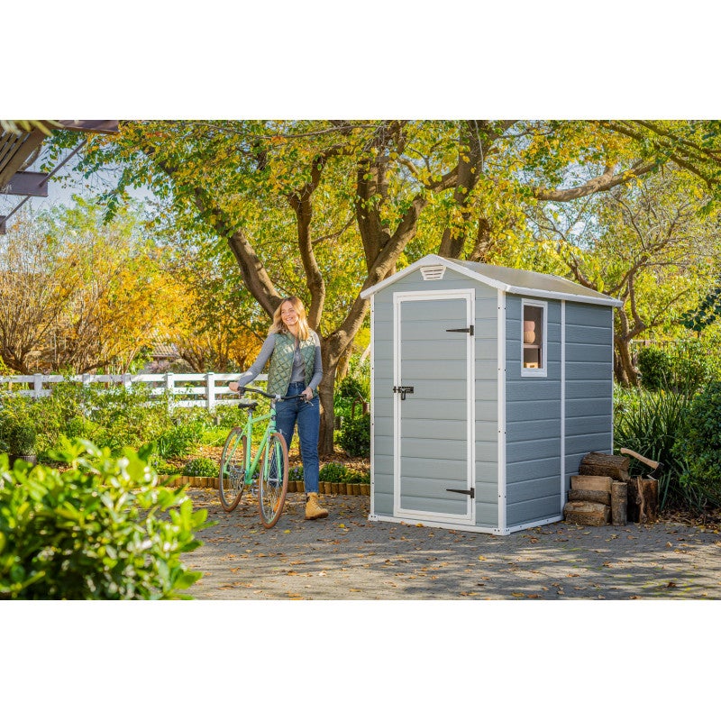 Casetta in resina - PREMIUM MANOR 46S - 2,5 m² - Grigio - 3