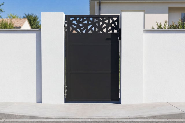 Portillon NALI RUIVO 1m H.160cm Acier Noir mat