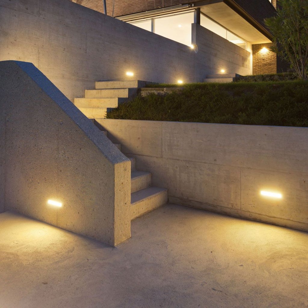 💡 Lámpara Pared LED Exterior Braytron – Antracita, Esquina, GU10, IP44, Moderna