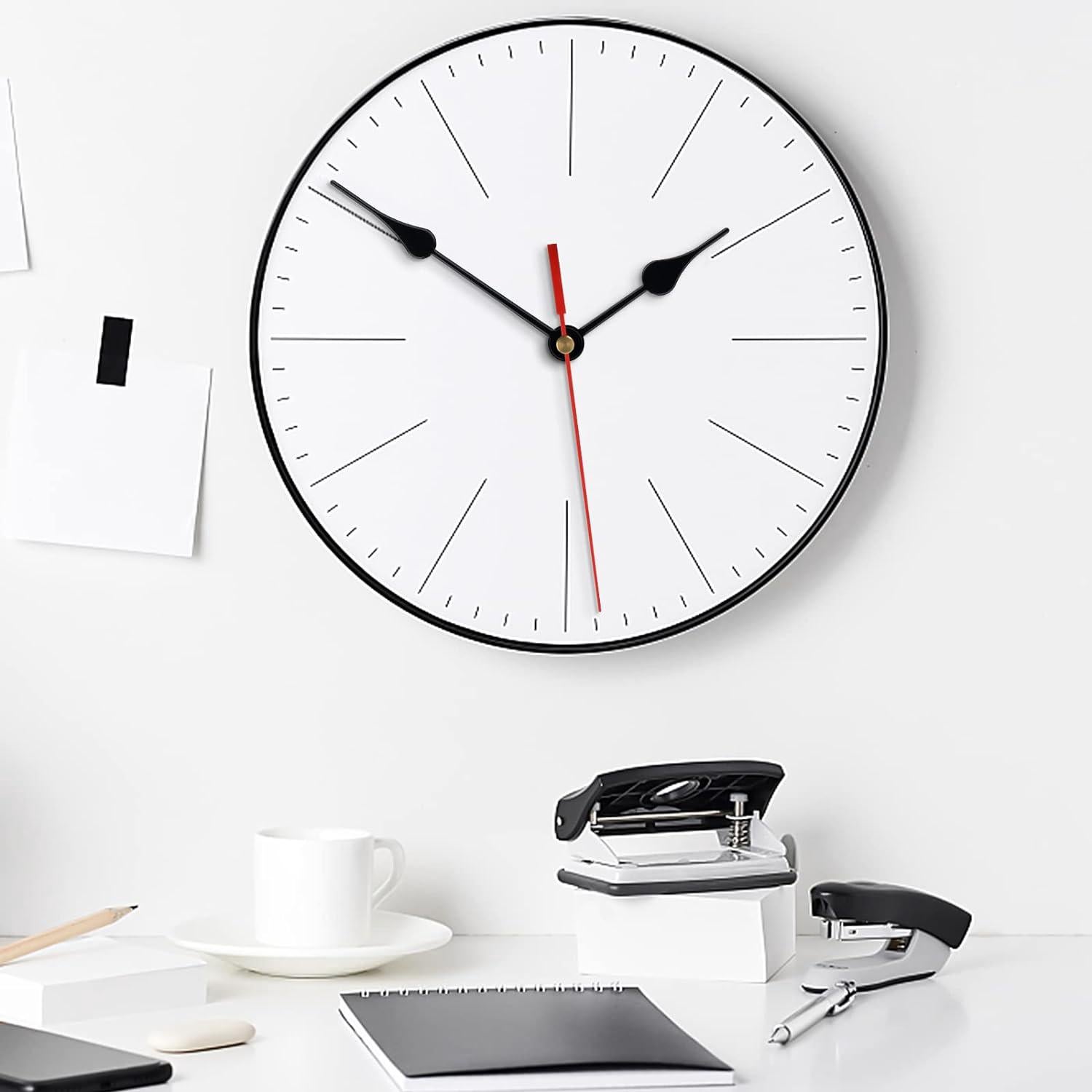 Mécanisme de Mouvement d'Horloge Mouvement D'Horloge à Quartz Silencieux MéCanisme D'Horloge Murale avec 2 Ensembles d'Aiguilles d'Horloge, pour Remp - 5