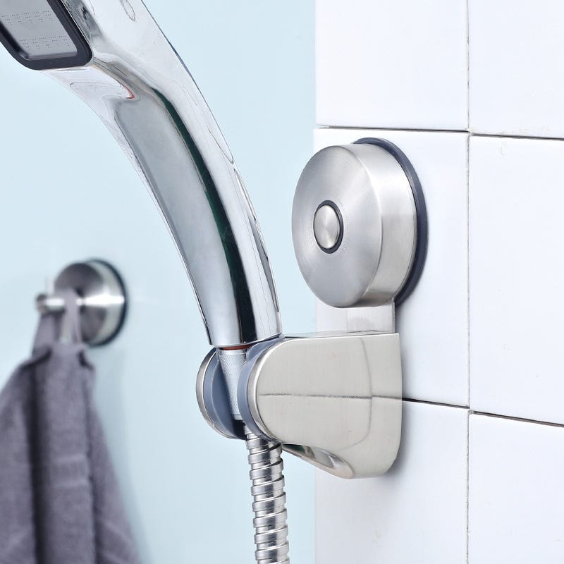 Supporto Per Gomito Doccia A Parete In Ottone - Colore Ottone Satinato Per Soffione E Doccetta