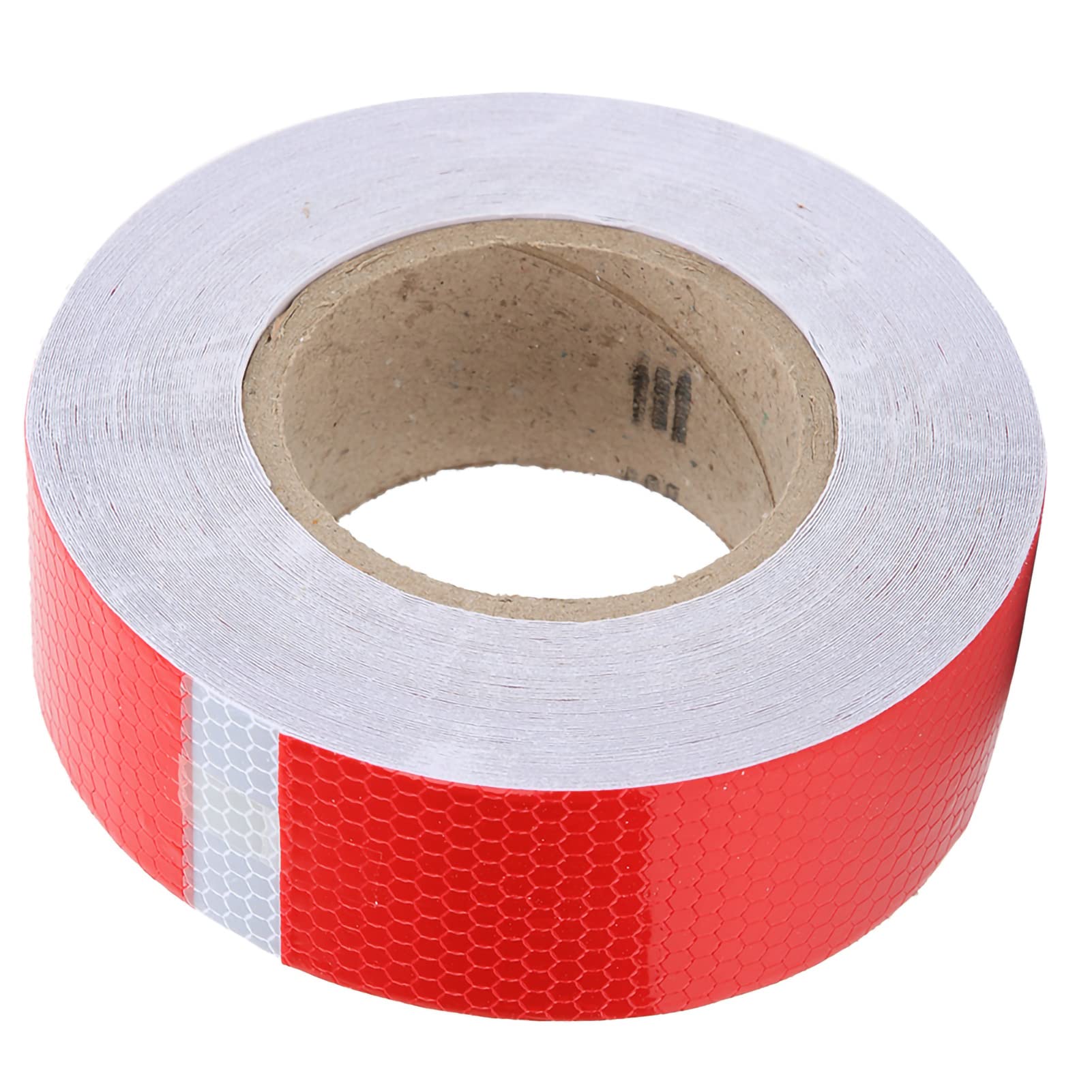 Bande Réfléchissante Adhésive Pour Voiture - Couleur Blanc Et Rouge, Pour Une Visibilité Et Sécurité Accrue La Nuit