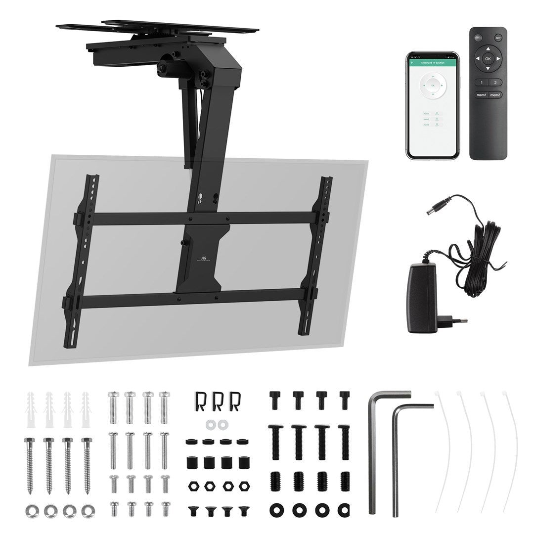 Maclean Soporte Eléctrico De Techo Para Tv Tuya Max Vesa 800X400 Para Tv 43-86 Pulgadas Max 45 Kg Mc-109 T , Leroy Merlin