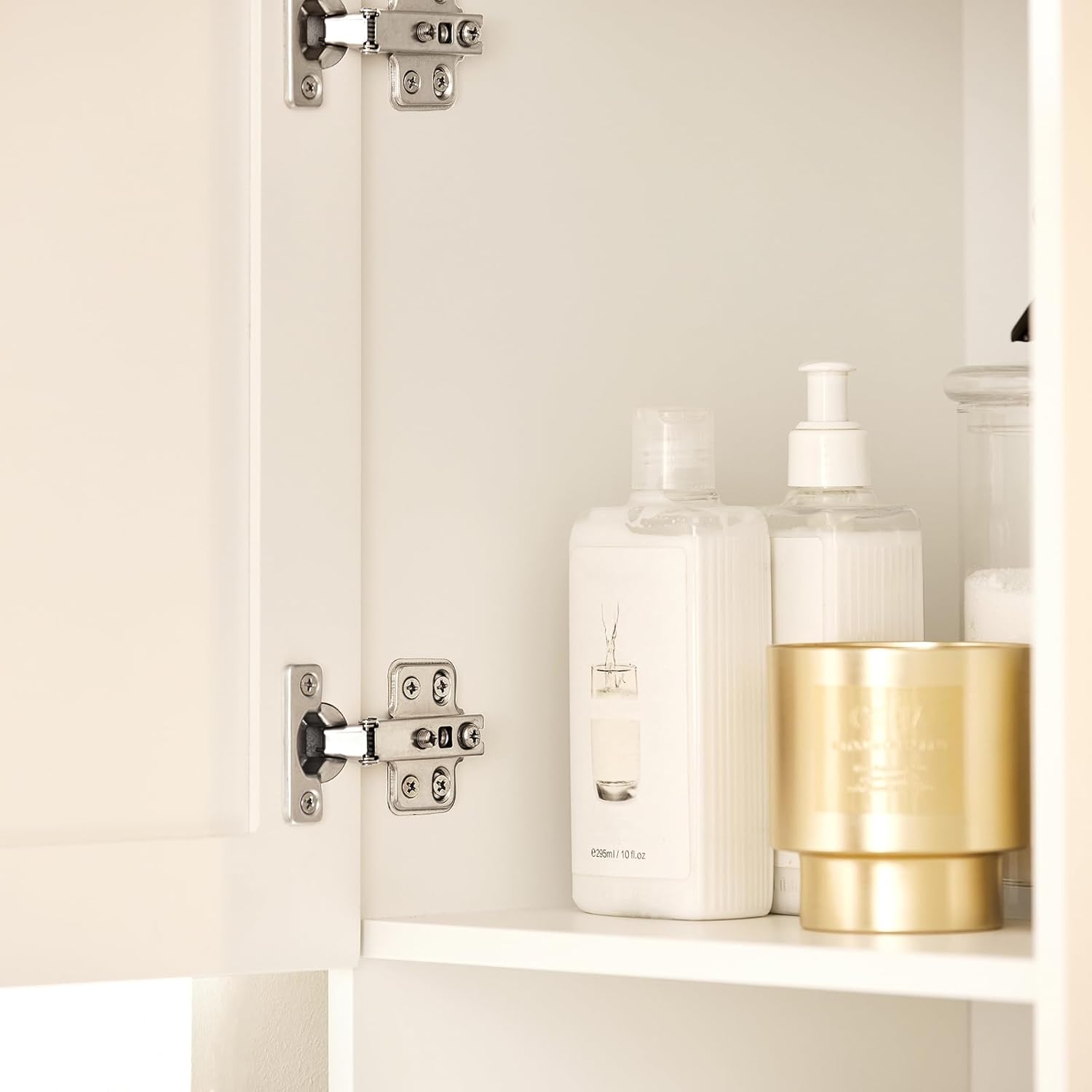 Armario Alto de Baño Mueble Baño Auxiliar Columna de Baño con 1 Puerta 2 estantes y 1 cesto 33 x 32 x 171 cm BZR87-W SoBuy ES - 4