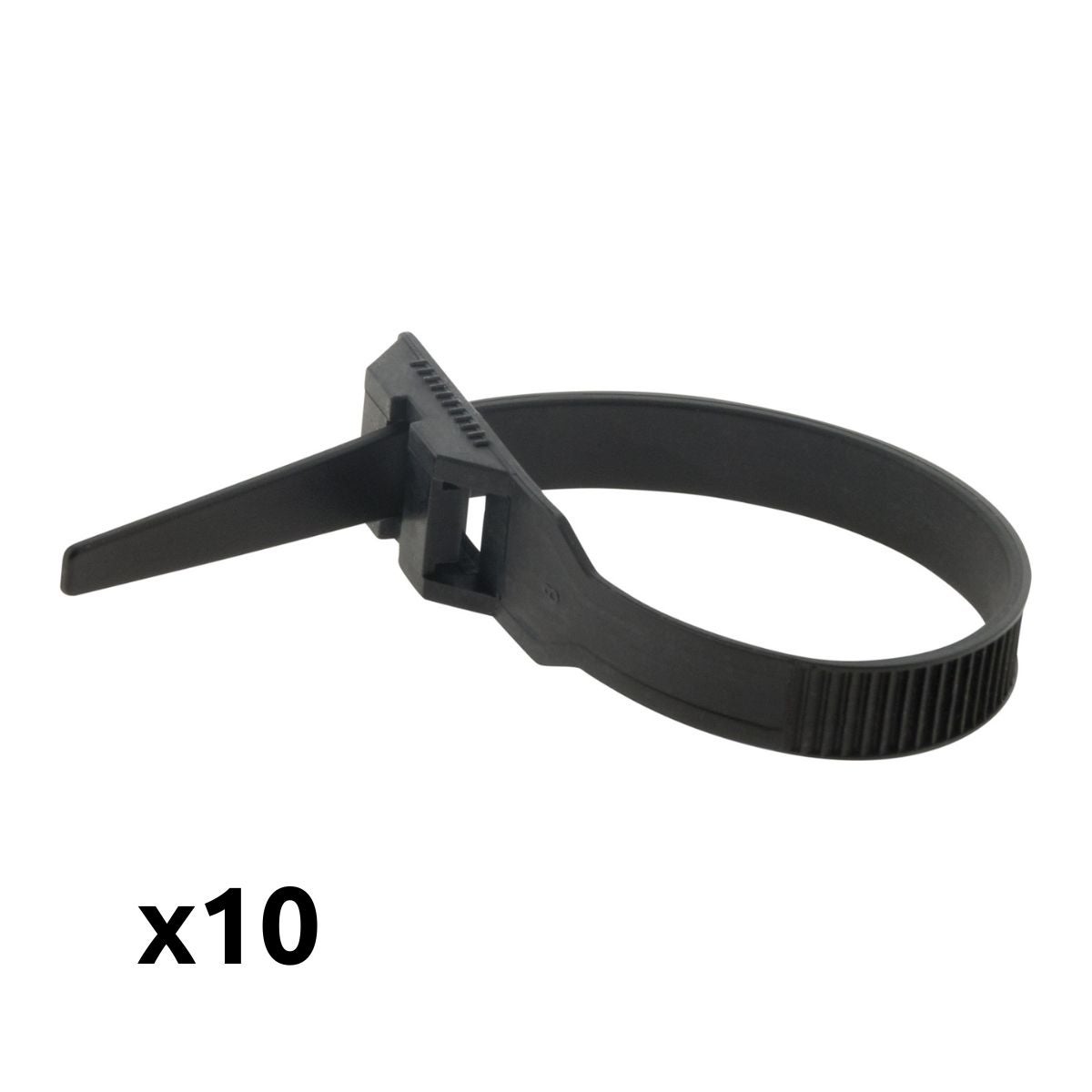 Confezione da 10 fascette autobloccanti (Dim. 6 x 180 mm) co