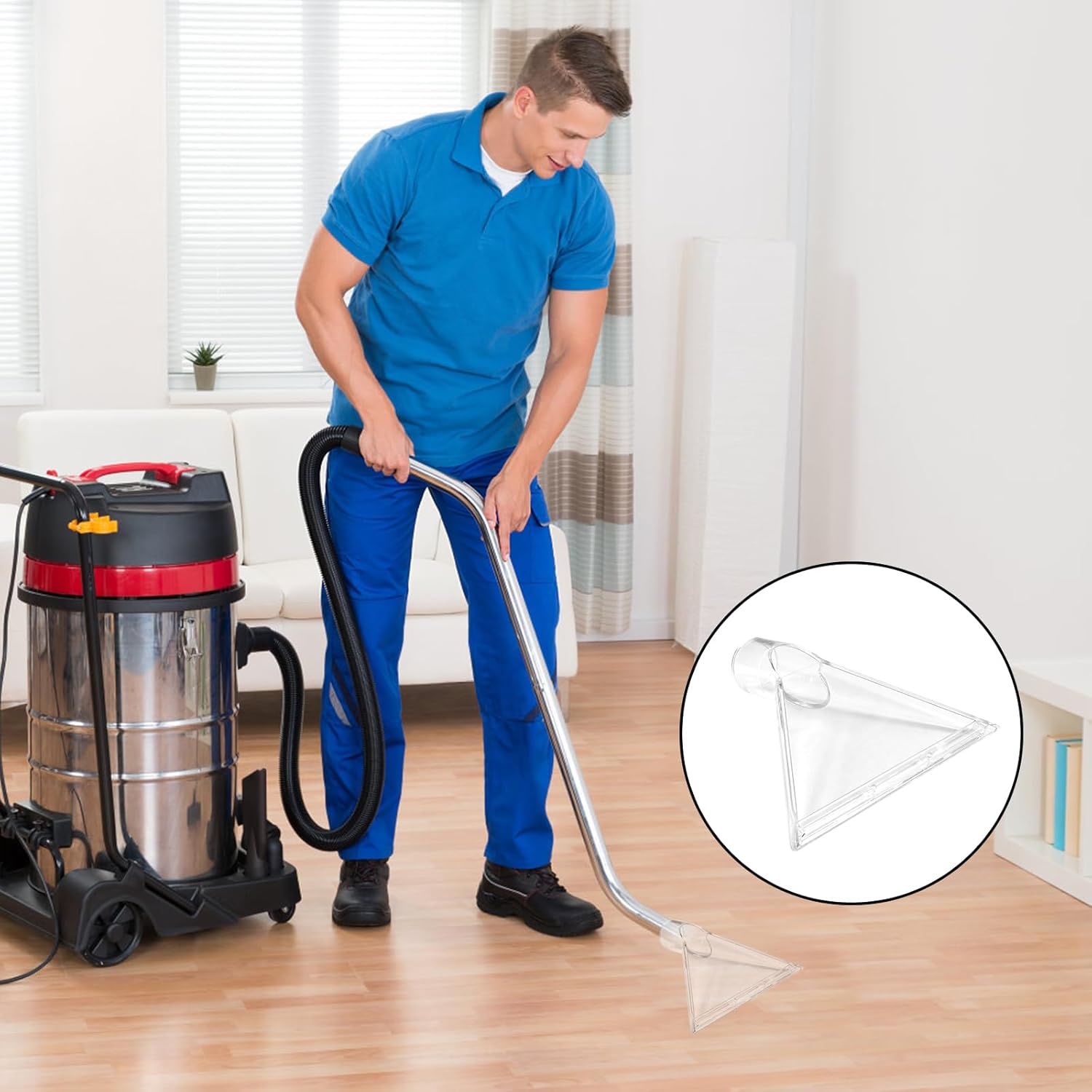 Embout Buse Aspirateur Eau, TêTe Pivotante Aspirateur, Aspirateur Suceur Injecteur Extracteur, Buses de Brosse Aspirateur,2 Pièces - 5