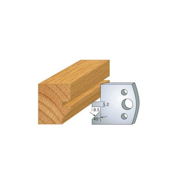 Jeu de 2 fers profilés acier Ht.40 mm N°084 Leman