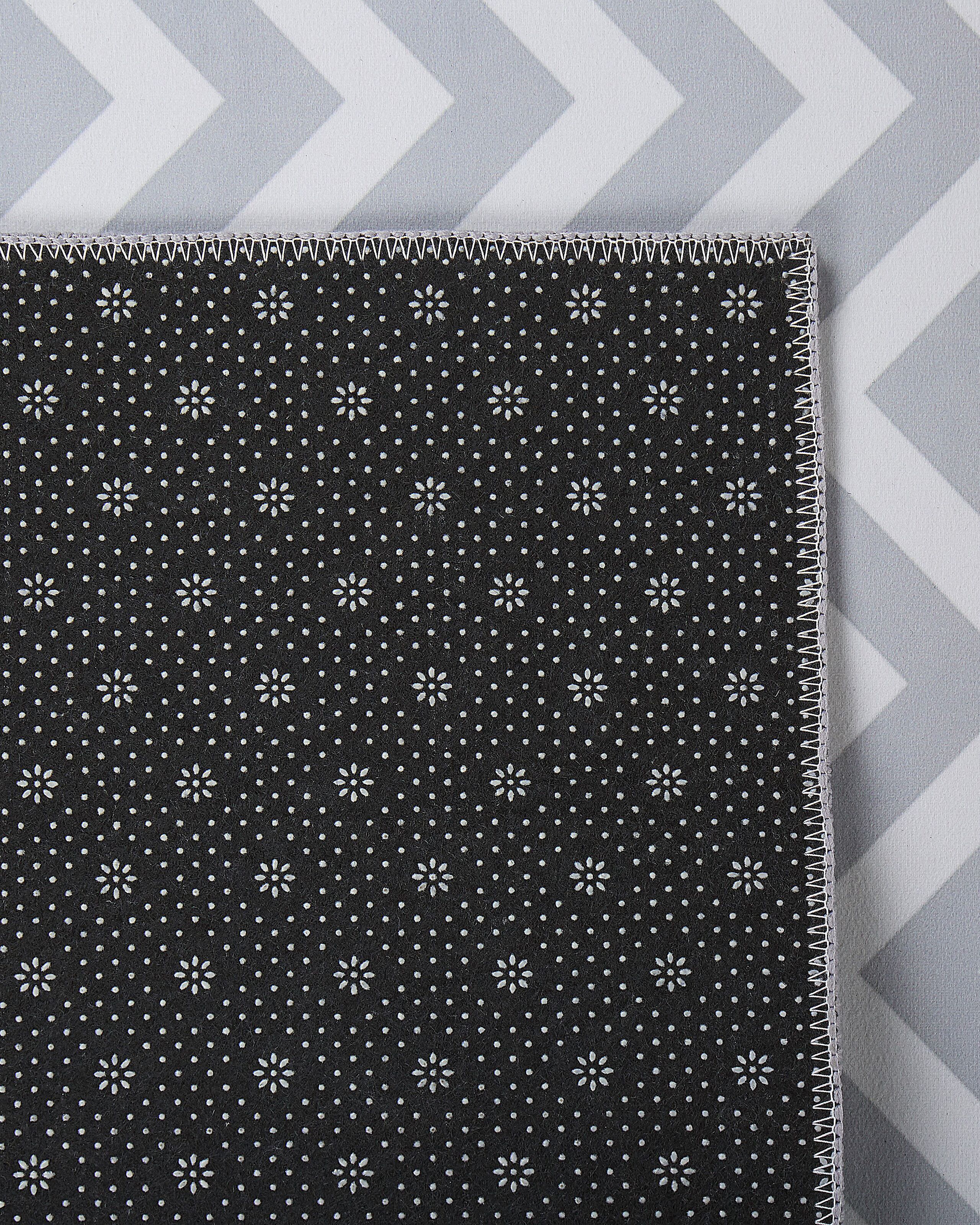 Tappeto bianco e grigio 80 x 240 cm SAIKHEDA - 3