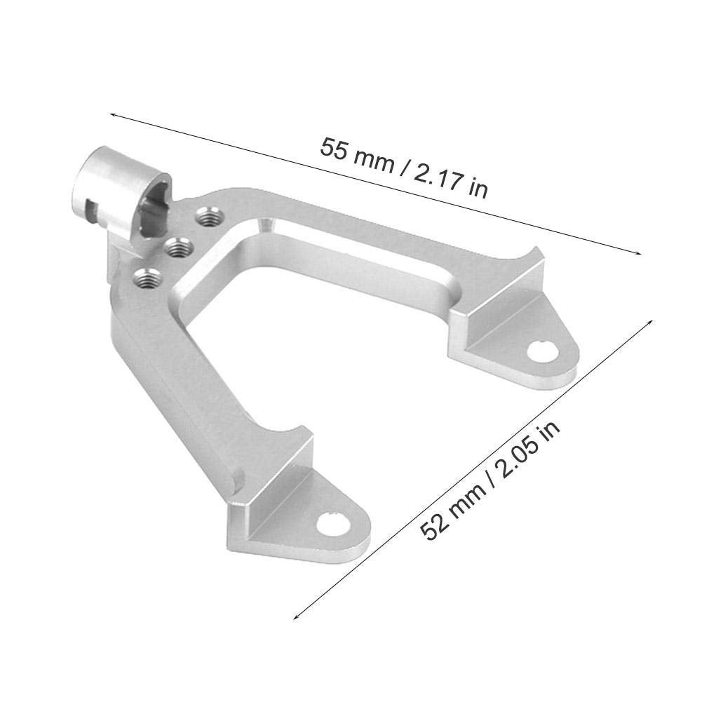 Staffa di sospensione anteriore per auto elettrica RC a quattro ruote motrici AXIAL SCX10 (SCX0011S argento) - 2