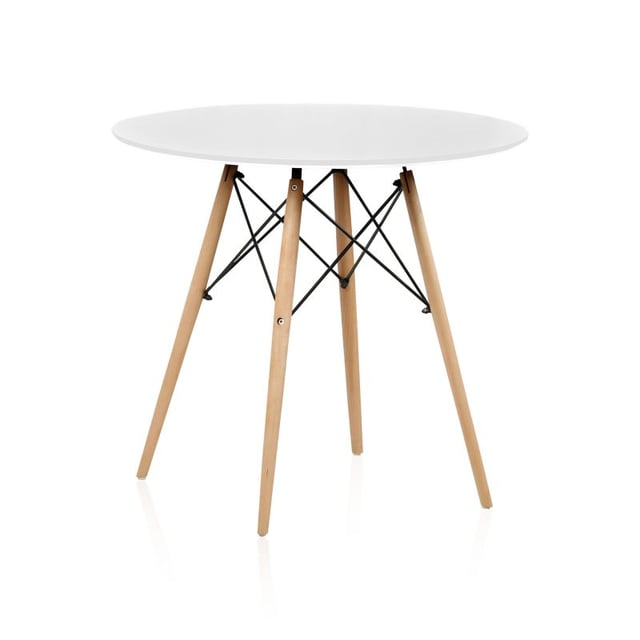 Mesa de comedor redonda Tower Blanco 80cm x 75 x cm