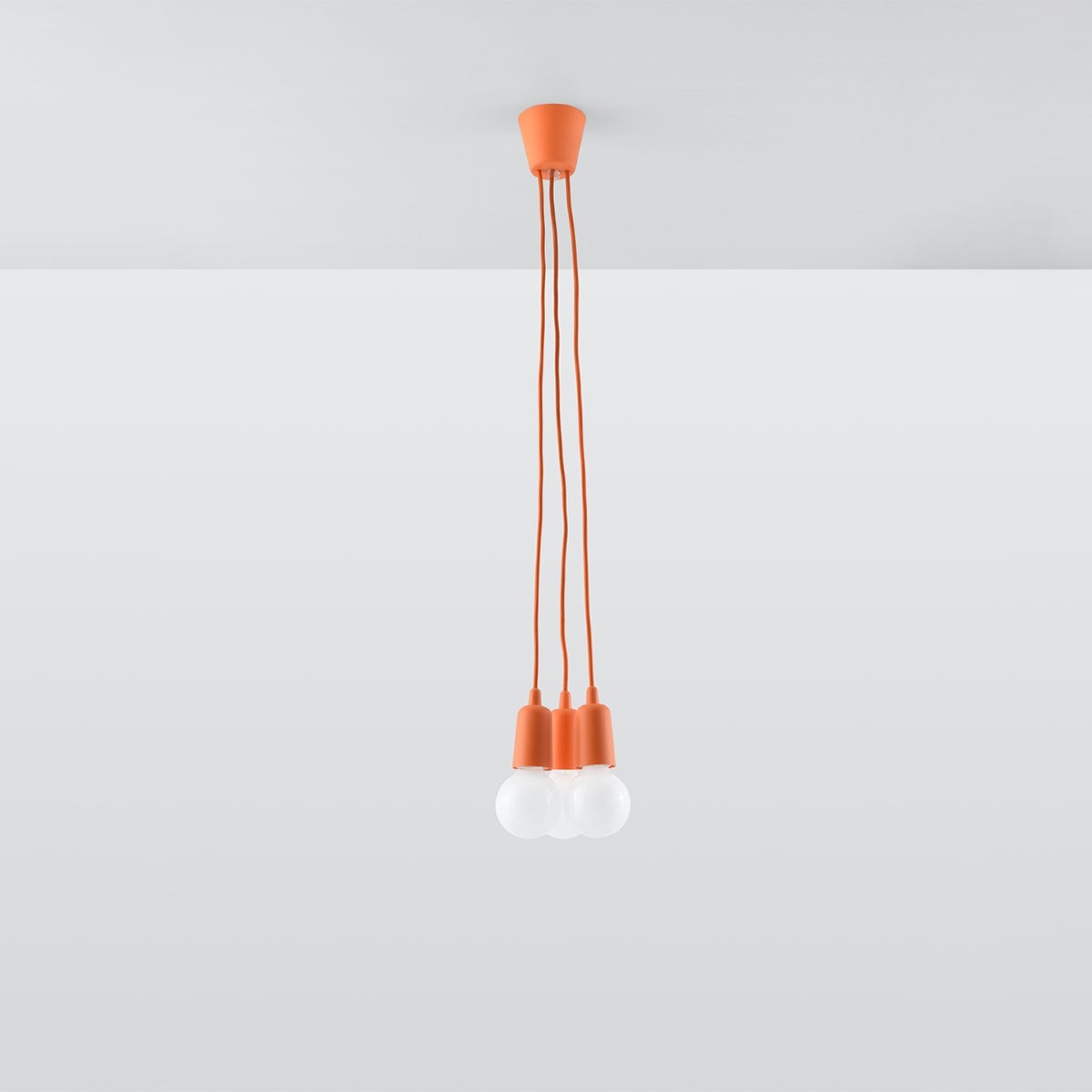 Lampa wisząca ASTIS 3 pomarańczowy LED 4000K - 15x15x90cm Sollux