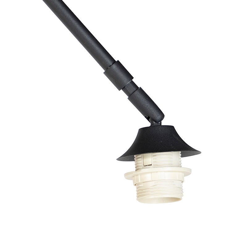 Lampe d'arche moderne noire avec base en marbre - XXL - 6