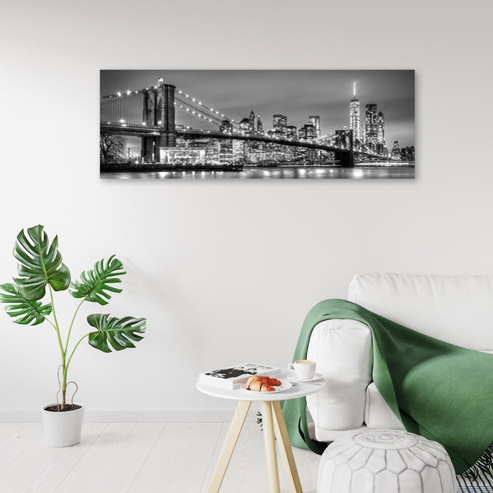 Tableau le pont de Brooklyn - 120 x 40 cm - 3